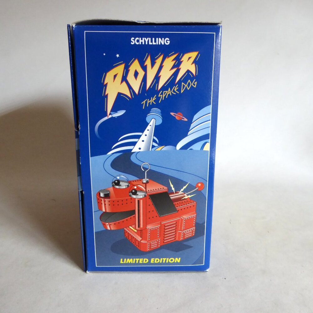 VINTAGE NEW ROVER SPACE DOG SCHYLLING WIND UP COLLECTIBLE TIN TOY - Picture 12 of 15